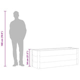 Garden Raised Bed WPC 150x50x54 cm Grey 43607