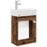 Bathroom Vanity Unit with Tap Old Wood 45.5 x 22.5 x 84 cm 889479
