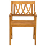 Garden Chairs 6 pcs Natural Solid Acacia Wood 3416304