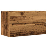 Sink Cabinet Old Wood 90x38.5x45 cm Engineered Wood 856249