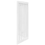 Dog Gate Foldable 3 Panels White 150 cm Poplar Wood 352246
