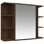 ZNTS 3 Piece Bathroom Cabinet Set Brown Oak Engineered Wood 3187611