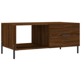 Coffee Table Brown Oak 90x50x40 cm Engineered Wood 829227