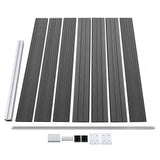 Fence Panel Set WPC 699x146 cm Black 3070461