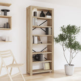 7-Tier Bookcase 80x30x200 cm Solid Wood Acacia 345082