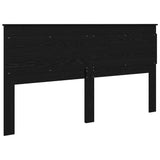 Headboard with Headboard Black Oak 180 cm Engineered Wood 887426