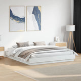 Bed Frame without Mattress White 200x200 cm 3209828
