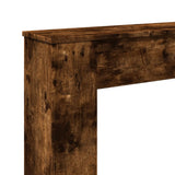 Fireplace Surround Smoked Oak 100x20x100 cm Engineered Wood 854575