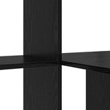 Desk with Shelf Black Oak 131.5 x 50 x 106.5 cm Engineered Wood 869299