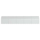 Chicken Coop Silver 1000 x 200 x 200 cm Galvanised Steel 3434689