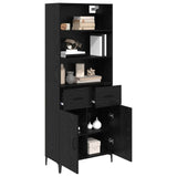 Highboard Black Oak 69.5 x 34 x 180 cm Engineered Wood 3416098