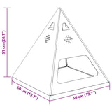 Fire Pit Black 50 x 50 x 51 cm Steel 858952