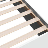 Bed Frame without Mattress White 75x190 cm Small Single Engineered Wood 841986