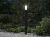 Bollard Light with Sensor&Outlet 110 cm Black IP44 4006093