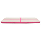 Inflatable Gymnastics Mat with Pump 500x100x20 cm PVC Pink 92682