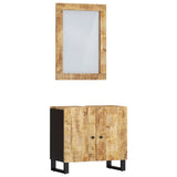 2 Piece Bathroom Furniture Set Solid Wood Mango 3200633
