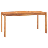 Garden Dining Set Natural Teak Solid Teak Wood 6 Seater Durable 3157188