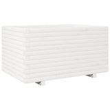 Garden Planter White 90x60x49.5 cm Solid Wood Pine 3282565