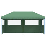 ZNTS Foldable Party Tent Pop-Up with 3 Sidewalls Green 4004944