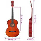 ZNTS Classical Guitar for Beginner 4/4 39" Basswood 70112