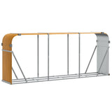 Log Holder Wood Look 234x45x100 cm Galvanised Steel 364585