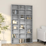 ZNTS CD Cabinet Grey Sonoma 102x23x177.5 cm Engineered Wood 815091