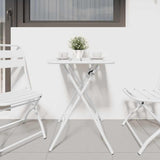 Bistro Table White 55 x 55 x 72.5 cm Powder-coated Steel 42002944