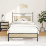 Bed Frame without Mattress Sonoma Oak 100x190 cm Engineered Wood 4106938