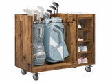 Golf Cabinet with Wheel Plain Old Wood 90 x 45 x 98 cm 899469