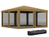 3 x 3 m Pop Up Gazebo, 420D Tent Canopy with Removable Mesh Sidewall Netting, Carry Bag for T3398P323835