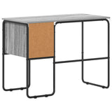 Desk with Storage Grey Sonoma 100 x 50 x 75 cm 8008005