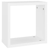 Cube Shelf Set of 6 White Engineered wood 30x15x30 cm per cube 807000