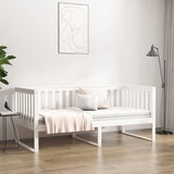 Day Bed without Mattress White 100x200 cm Solid Wood Pine 820887