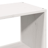Bookcase Bed without Mattress White 90x190 cm Single Solid Wood 3323828