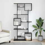 Book Cabinet Black Oak 92 x 29 x 188 cm Engineered Wood 3388359