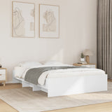 Bed Frame White Engineered wood 140x190 cm Bed Frame 3295681