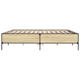 Bed Frame without Mattress Sonoma Oak 200x200 cm 3279778