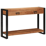 Console Table Brown 120 x 33 x 75 cm Solid Acacia Wood 4102734