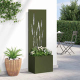 Garden Privacy Screen Olive green 50 x 150 cm Cold-rolled steel 876465