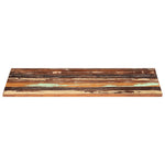 ZNTS Rectangular Table Top 60x120 cm 25-27 mm Solid Reclaimed Wood 286057