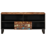 TV Cabinet 100x33x46 cm Solid Wood Reclaimed&Engineered Wood 351972