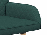 2 Seater Sofa with Solid Wood Legs 2-Seater Dark Green 42051035