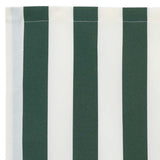 Awning Replacement Fabric Green and White 5 x 3.5 m Polyester 42000663