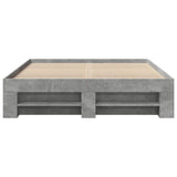 Bed Frame without Mattress Concrete Grey 120x190cm Engineered Wood 3295516