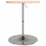 ZNTS Bar Table Ø60x90.5 cm Solid Wood Oak 3270631