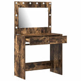 Dressing Table Smoked Oak 78.5 x 41 x 135 cm Engineered Wood 865032