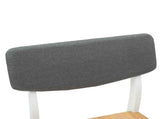 Dining Chairs 2 pcs White 48 x 49 x 95 cm Solid Rubber Wood 42020479