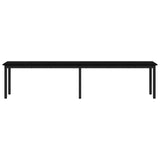 Bench Black Oak 200 x 35 x 45 cm Engineered Wood 892608