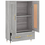 Highboard Grey Sonoma 69.5x31x115 cm Engineered Wood 830306