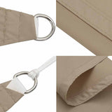 Sunshade Sail Oxford Fabric Rectangular 3x6 m Taupe 135433